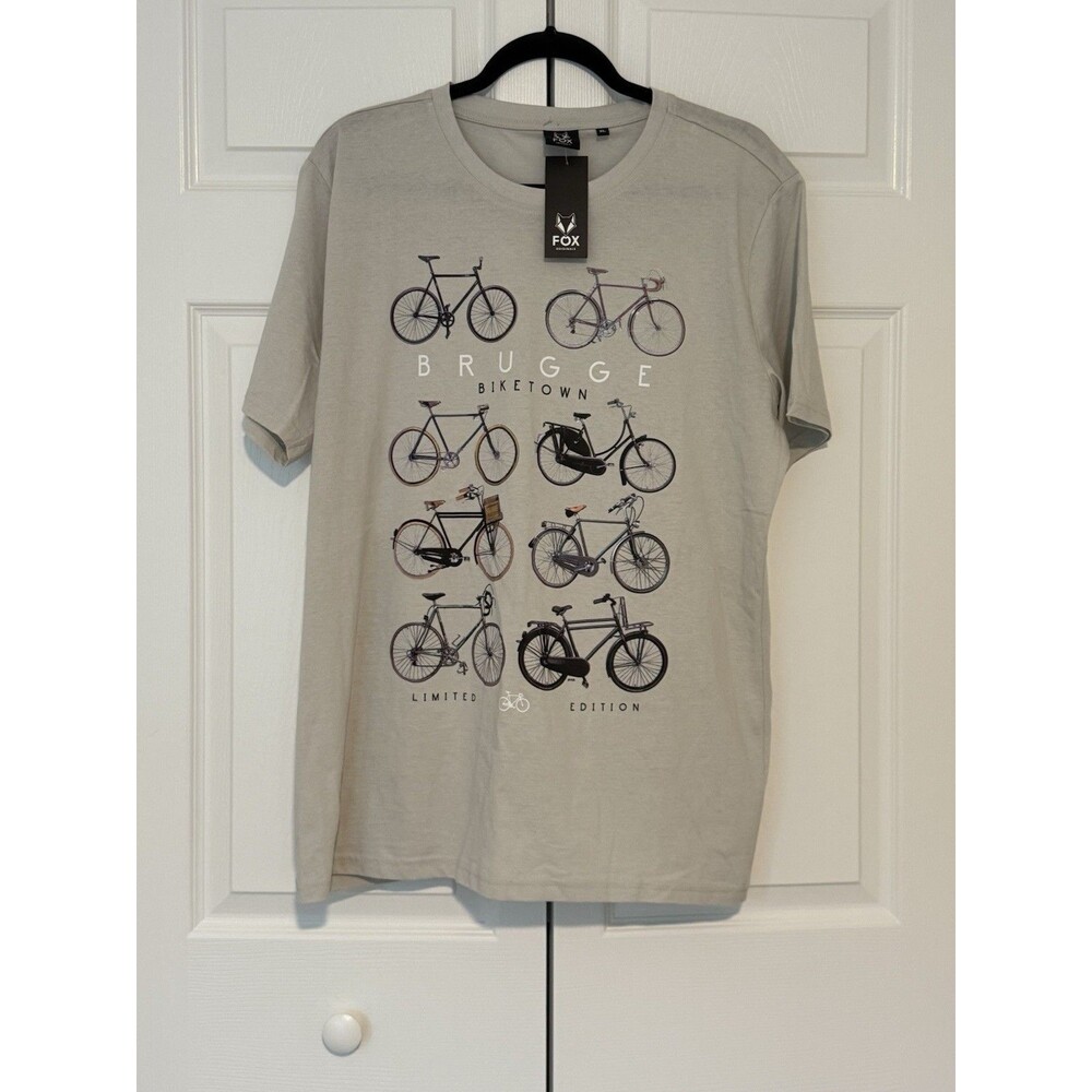 Fox Originals 8 Bikes Brugge XL Teen Short Sleeve Graphic T Shirt New W/Tags